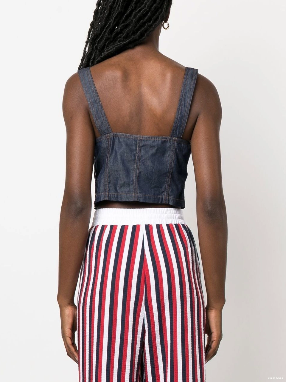 Affordable denim Love logo-print top Moschino Women 0425